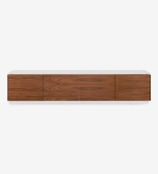 Natural Walnut + Pearl Lacquered