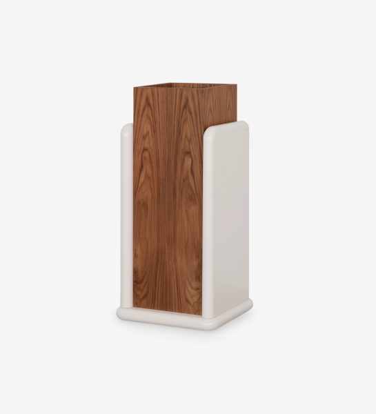 Support pour vases en noyer naturel