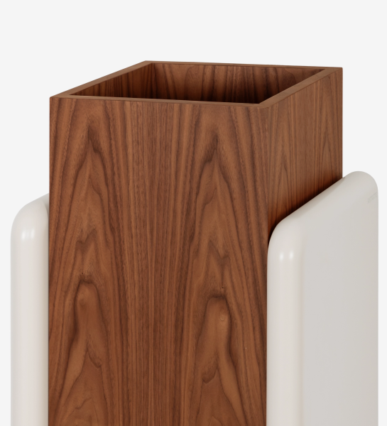 Support pour vases en noyer naturel