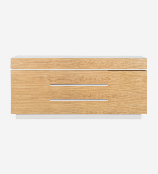 Natural Oak + Pearl Lacquered