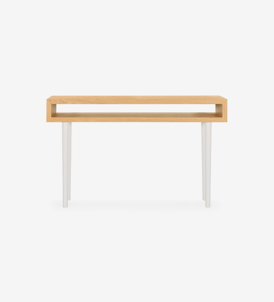 Natural Oak + Pearl Lacquered