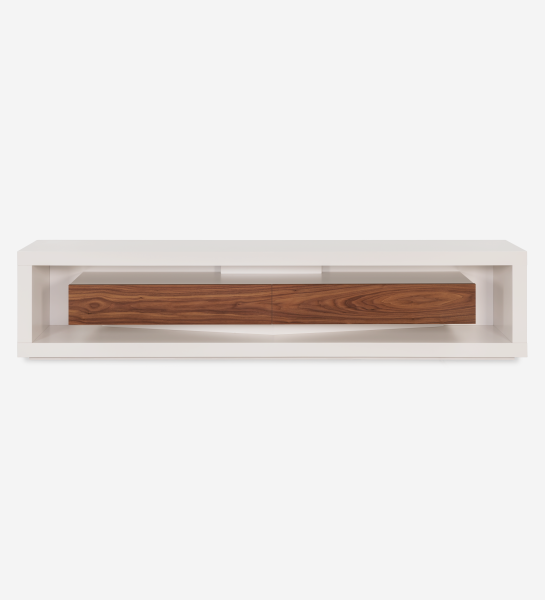 Natural Walnut + Pearl Lacquered