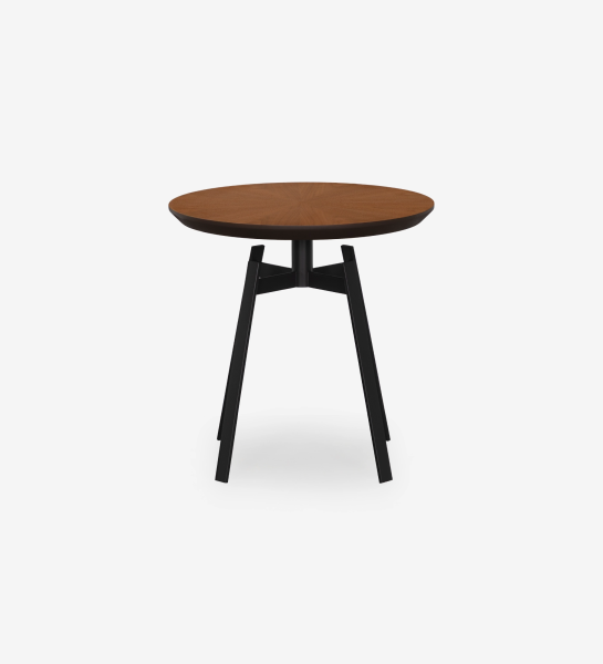 Natural Walnut + Black Lacquered