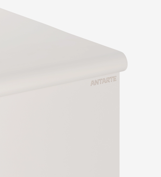Camiseiro Paris branco, canto superior com bordo arredondado e logótipo Antarte