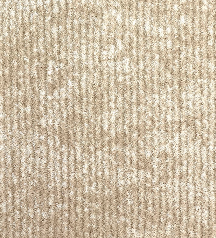 Rug with a pattern in beige tones, folded edge finish + 6mm feltex backing.