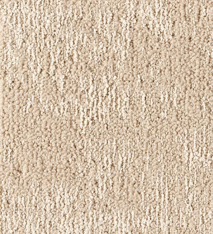 Beige rug with twist texture, Line finish.