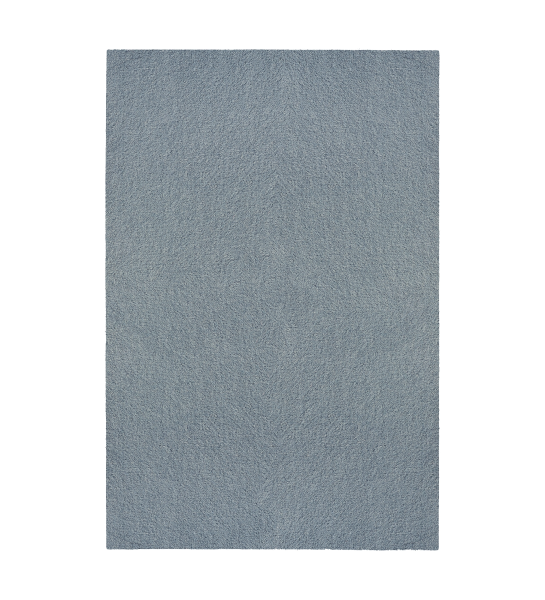 Alfombra azul con textura suave, acabado de doblez + feltex 6mm