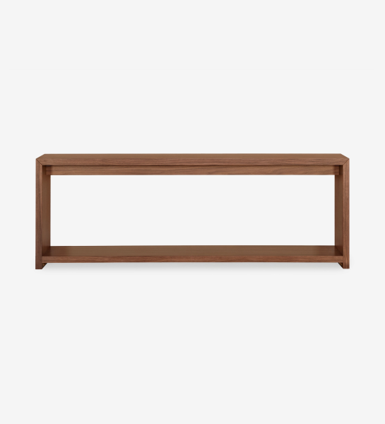 Console in natural walnut