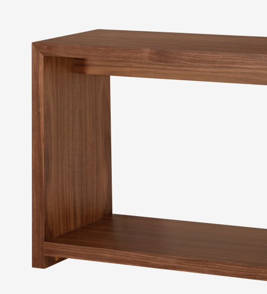 Console in natural walnut