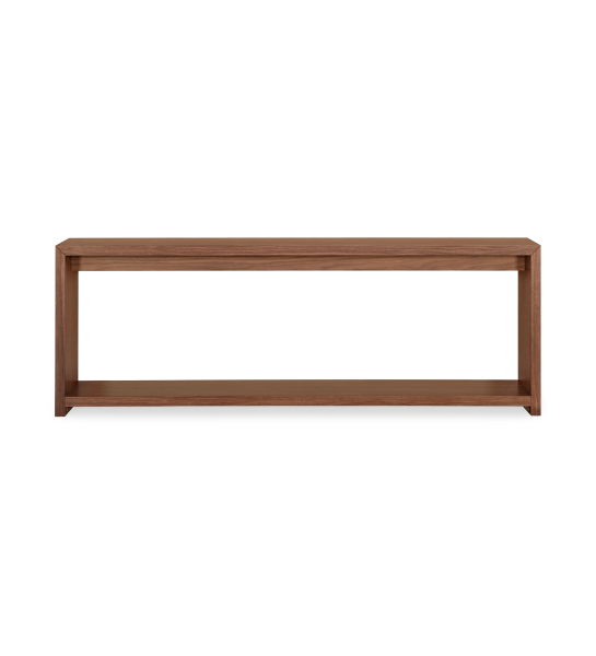 Console in natural walnut