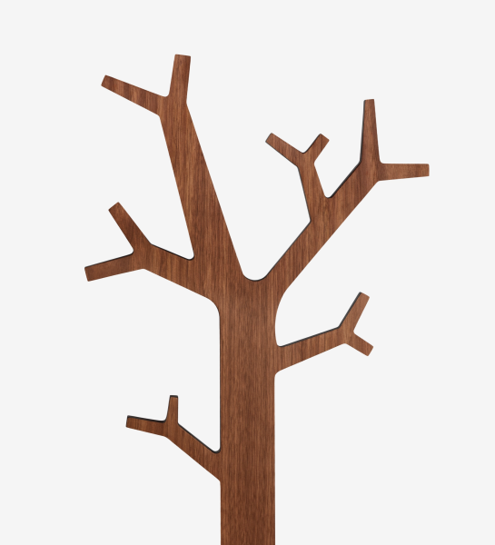 Simple Tree Hanger wooden wall hook in stylized tree silhouette
