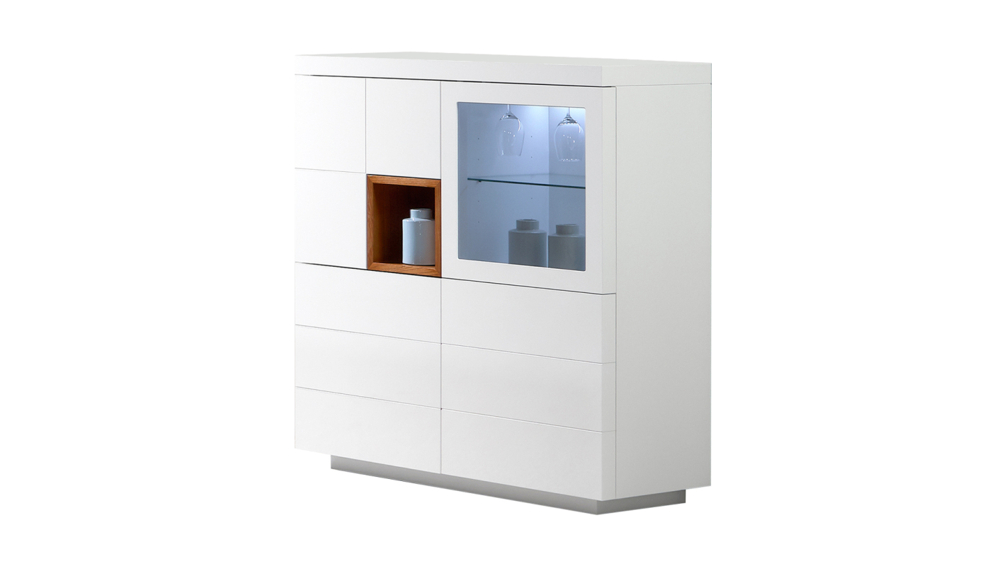 Bar Cabinet Oporto 4 Doors With Bar Door With Hub In Ash Core