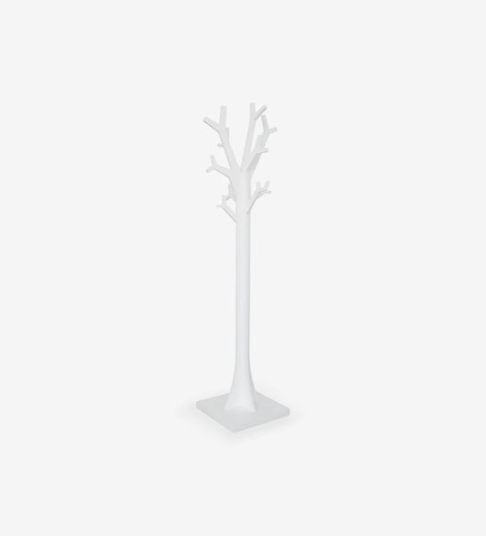 Cintre d'arbre laqué blanche