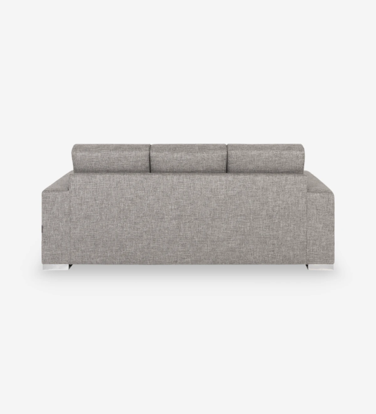 3 Seater, upholstered in fabric.